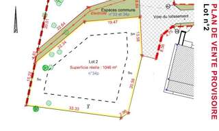 Terrain  1046 m² à vendre à Saint-Jean-de-Marsacq (40230)