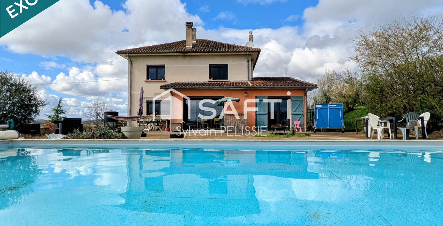 Maison 167m² performante (DPE C) sur les hauteurs avec piscine au sel et terrain 1,7 Ha — photo 1