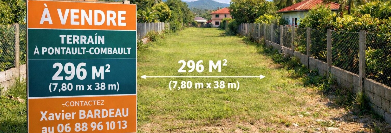 Terrain  296 m² à vendre à Pontault-Combault (77340)
