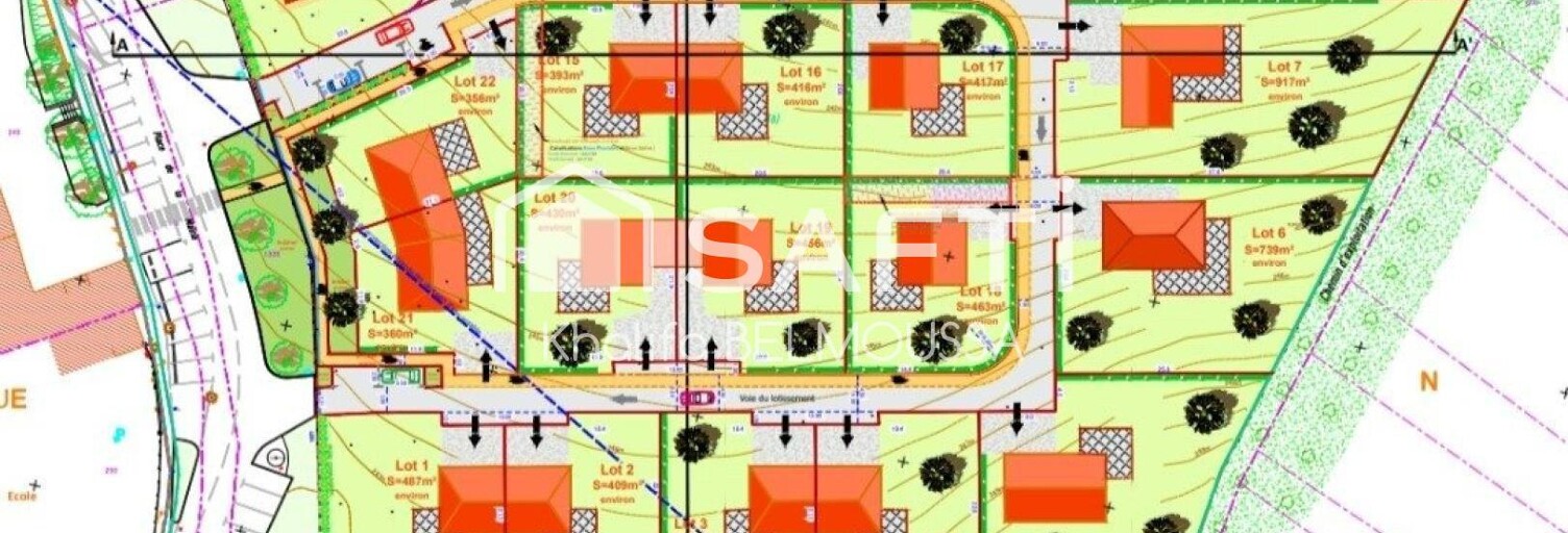 Terrain  1400 m² à vendre à Cressin-Rochefort (01350)