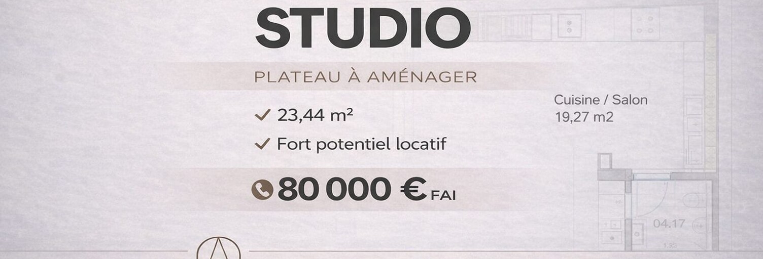 Appartement 1 Pièce 23 m² à vendre à Montpellier (34000)