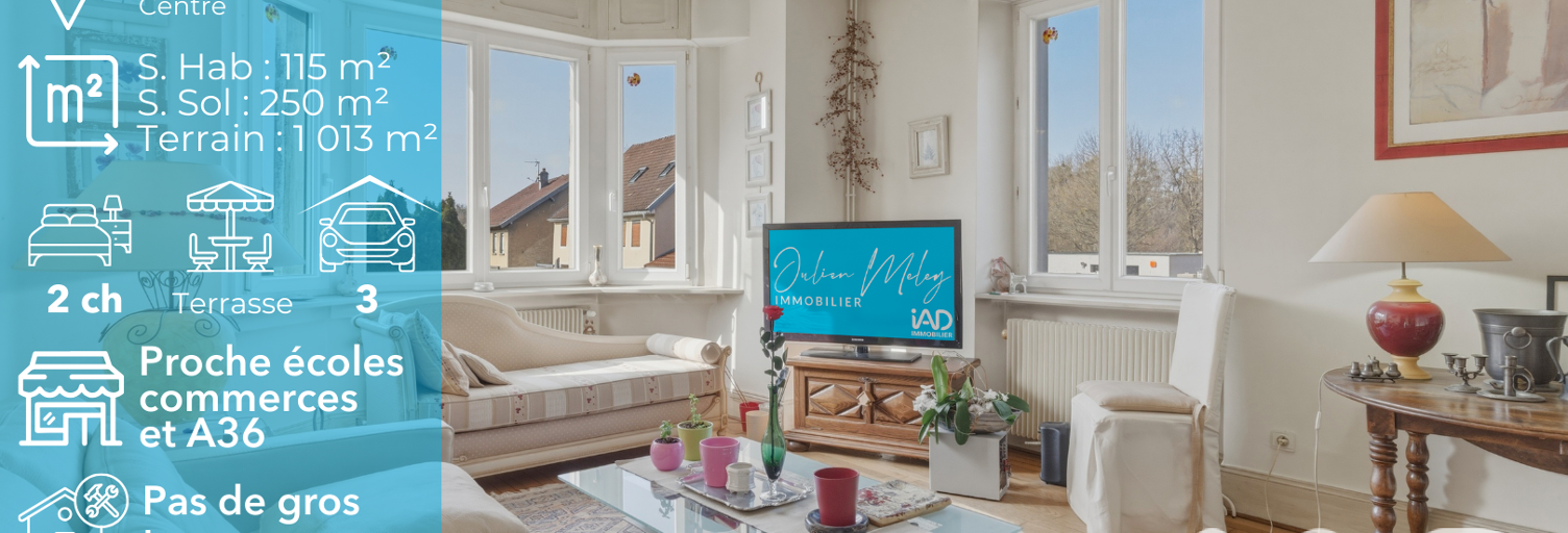 Maison 5 Pièces 115 m² à vendre à Voujeaucourt (25420)