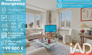 Maison 5 Pièces 115 m² à vendre à Voujeaucourt (25420)