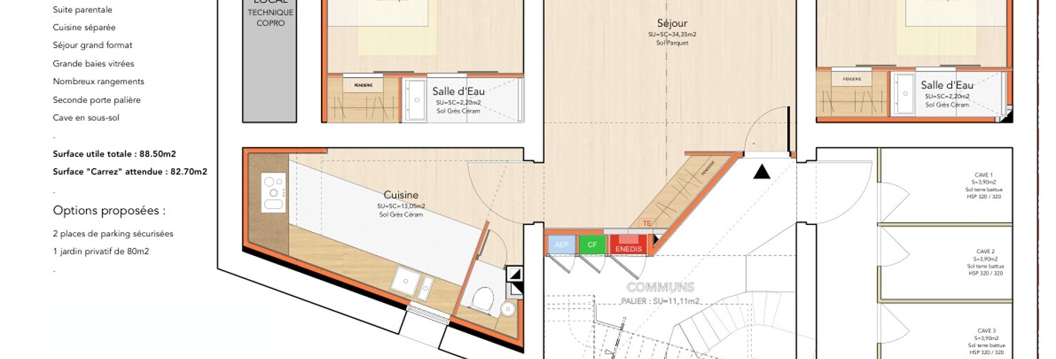 Appartement 3 Pièces 83 m² à vendre à Poleymieux-au-Mont-d'Or (69250)