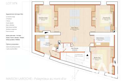 Appartement 3 pièces 235000 €
