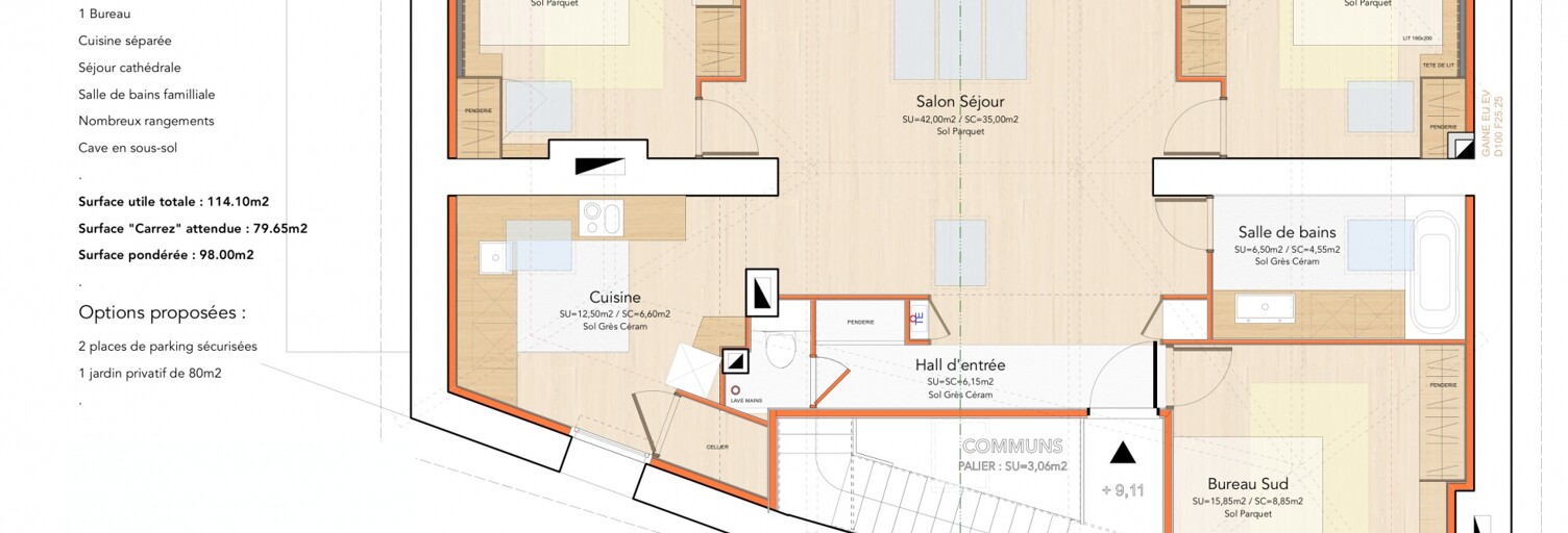 Appartement 3 Pièces 79 m² à vendre à Poleymieux-au-Mont-d'Or (69250)