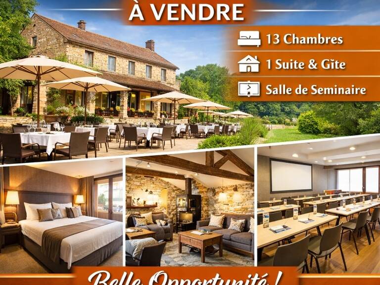 Hôtel / Restaurant -13 chambres - Gite - 1 suite - Salle de séminaire — photo 1