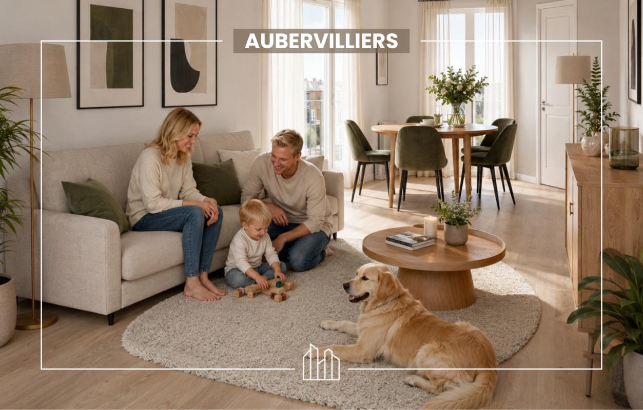 Aubervilliers Appartement 3 pièces 56 m²