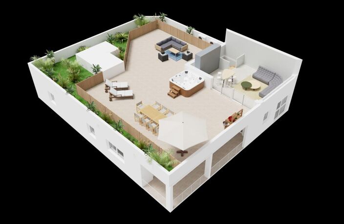 APPARTEMENT D’EXCEPTION EN DERNIER ÉTAGE AVEC 157 M² D’ESPACES EXTÉRIEURS — photo 3
