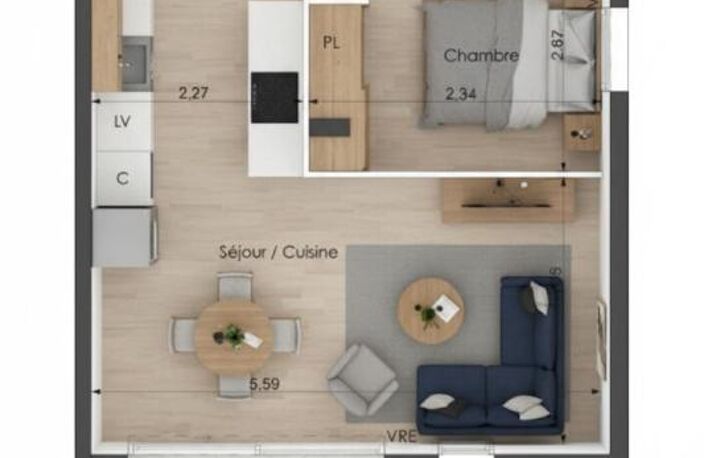 Corniche de Sète. T2 de standing, Terrasse 10 m² Sud, Bord de Mer — photo 3