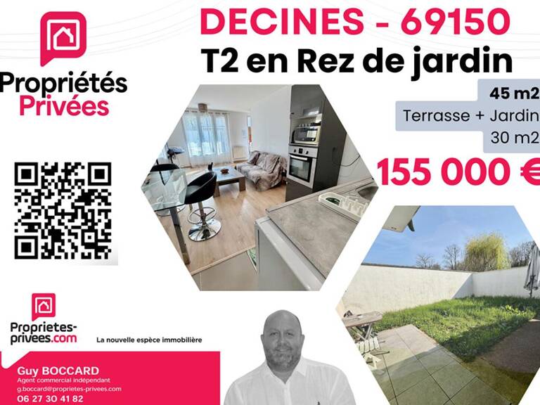 Appartement Decines Charpieu 2 pièce(s) — photo 1