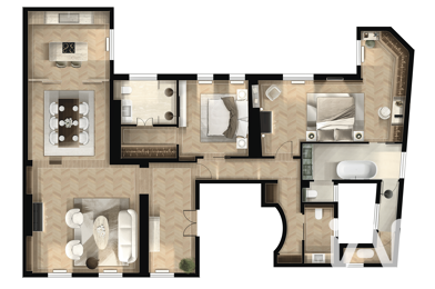 Appartement 4 pièces 2990000 €