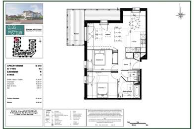 Appartement 3 pièces 386000 €