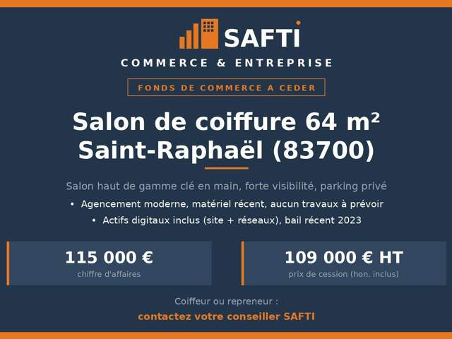 Salon de coiffure 64m² : Clé en main & Design — photo du bien