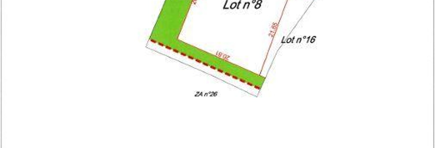 Terrain  437 m² à vendre à Marçay (86370)