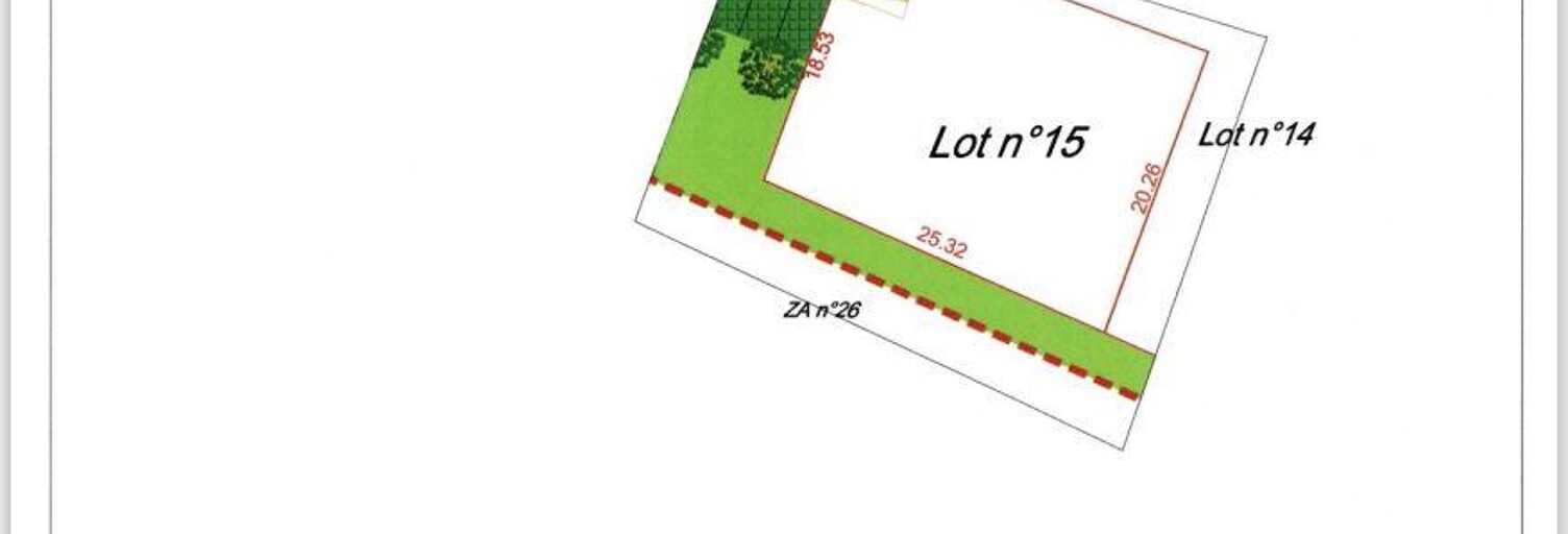 Terrain  490 m² à vendre à Marçay (86370)