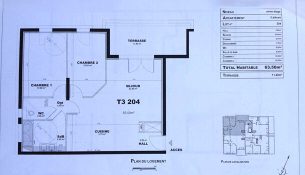 Appartement 3 pièces  à vendre Marseille 9eme 13009