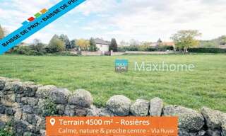 Terrain   m² à vendre à Rosières (43800)
