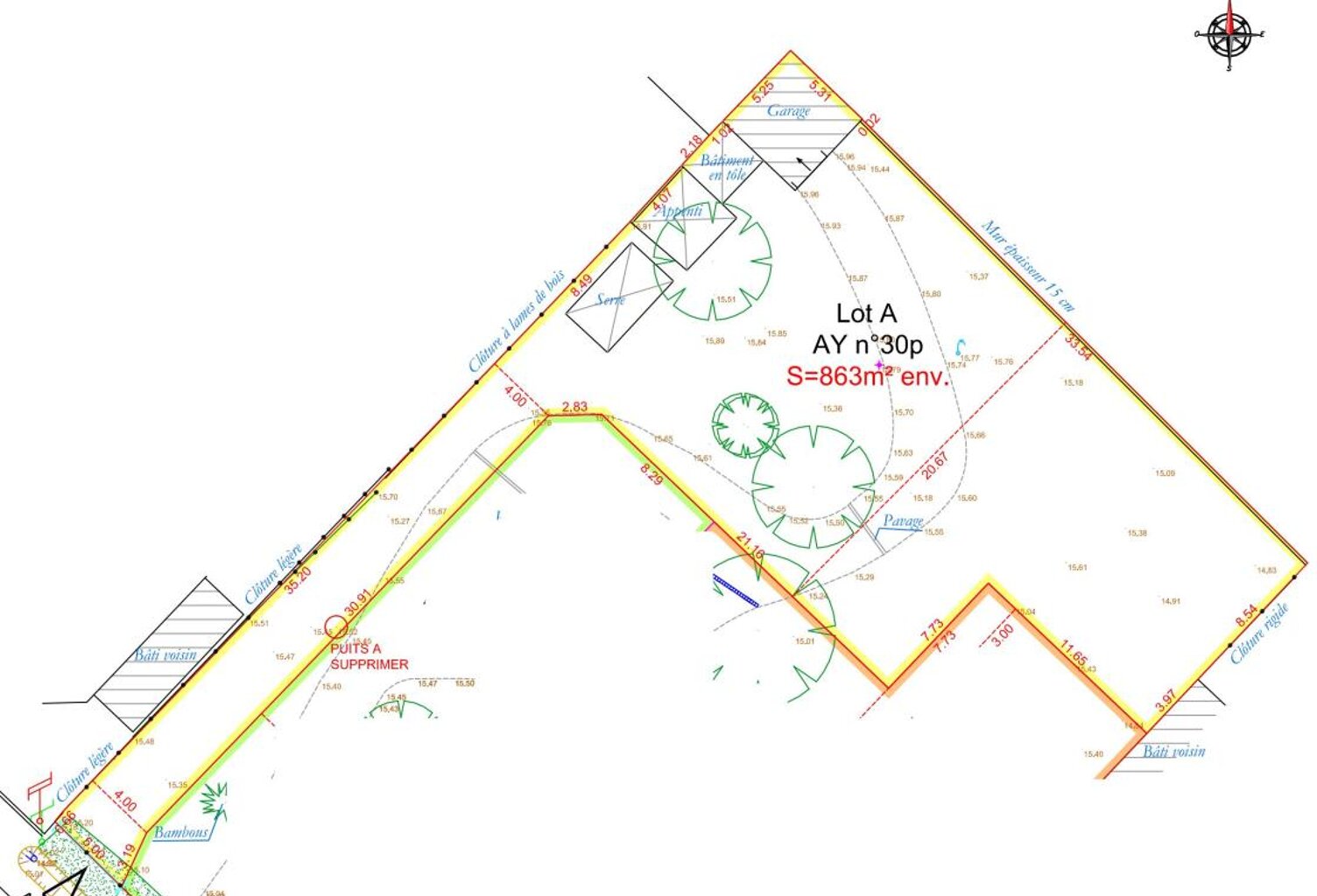 Terrain constructible d'environ 860 m² — photo 1