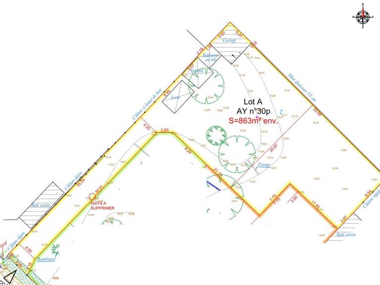Terrain constructible d'environ 860 m² — photo 1