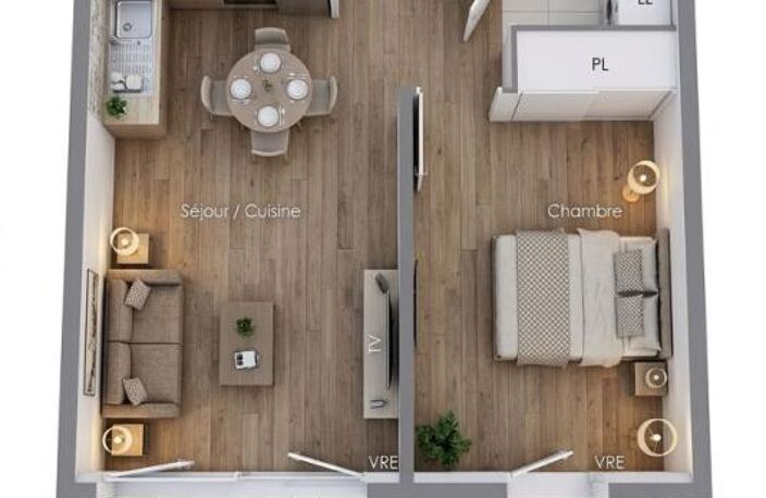 Corniche de Sète. T2 de standing, Terrasse 17 m² Sud, Bord de Mer — photo 3