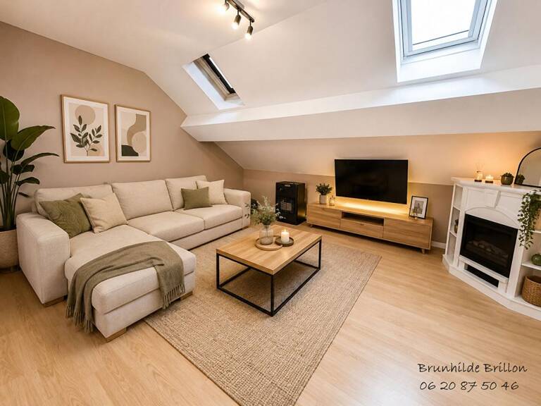 Liévin, appartement  duplex , 1 chambre, stationnement — photo 1