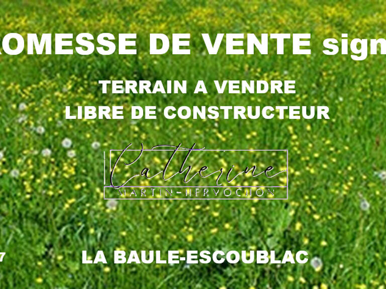 TERRAIN A BÂTIR 556 M² LIBRE DE CONSTRUCTEUR - LA BAULE-ESCOUBLAC — photo 1