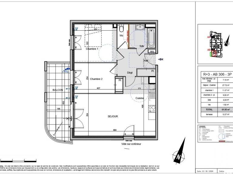 Vente Appartement 3 pièces — photo 1