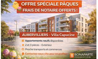 Appartement 2 Pièces 71 m² à vendre à Aubervilliers (93300)