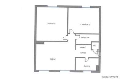 Appartement 3 pièces 186000 €