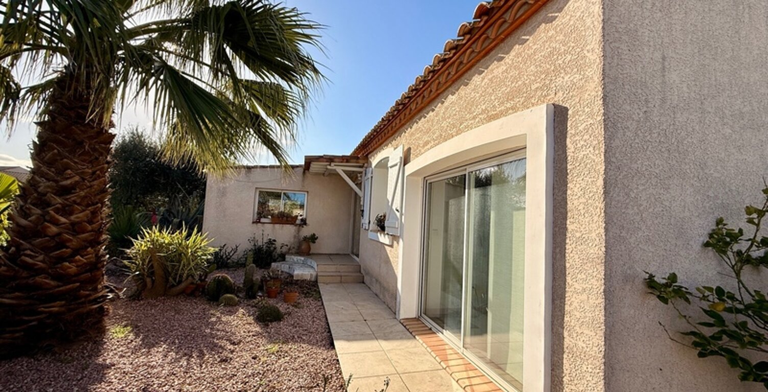 Maison plain-pied à RIEUX MINERVOIS 78m2 habitables, un  gite de 50m2 sur terrain 725m2, piscine — photo 1