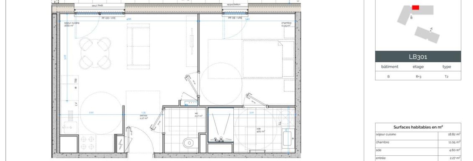 Appartement 2 Pièces 39 m² à vendre à Nancy (54000)