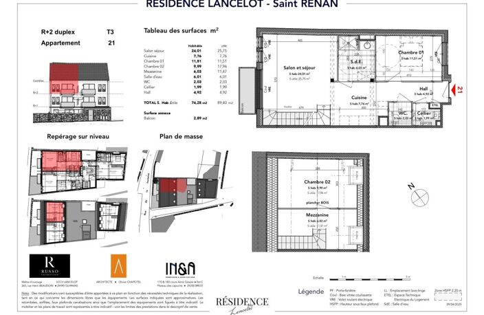 SAINT-RENAN - Appartement neuf T3 Duplex avec balcon — photo 2