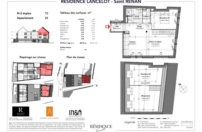 SAINT-RENAN - Appartement neuf T3 duplex — photo 3