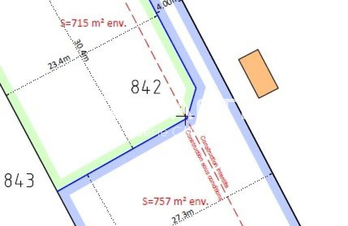 TERRAIN CONSTRUCTIBLE  de 757m² AU CALME À SAINT-SIMÉON-DE-BRESSIEUX — photo 4