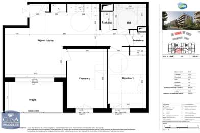 Appartement 3 pièces 940 €