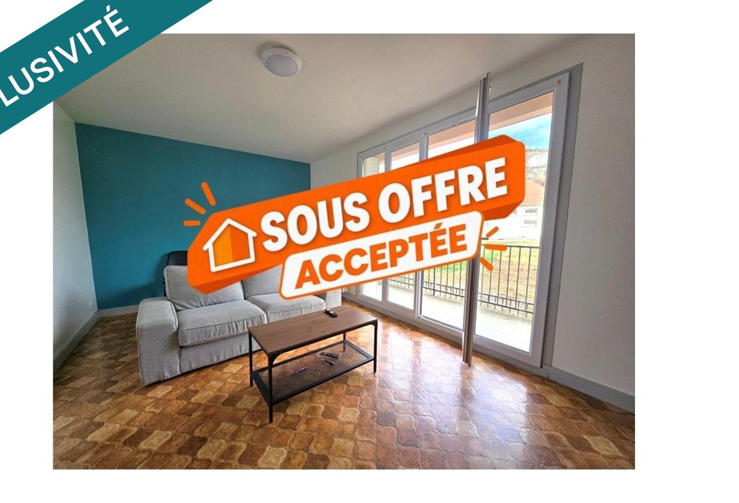 T3 lumineux avec balcon, loué, investissement sécurisé — photo 1