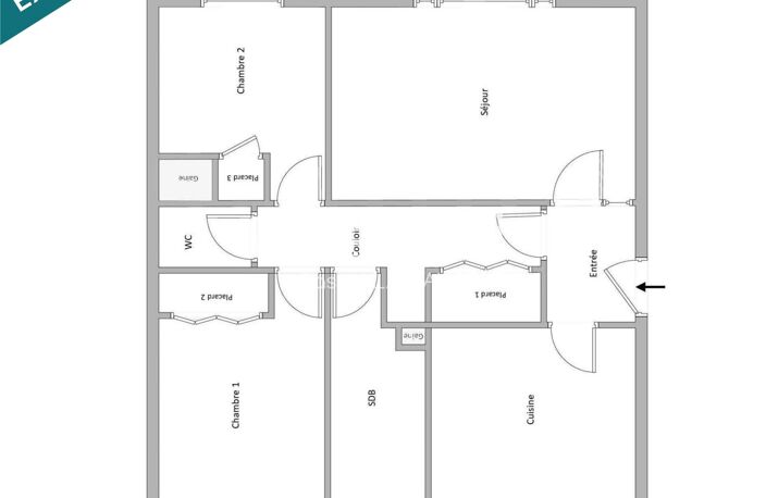 T3 lumineux avec balcon, loué, investissement sécurisé — photo 4