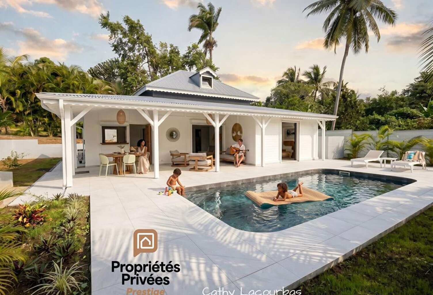 Villa de standing avec piscine effet Bali sur 2700 M² - Petit Bourg — photo 1
