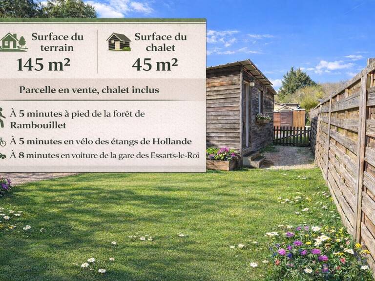 Parcelle avec chalet proche forêt de Rambouillet — photo 1