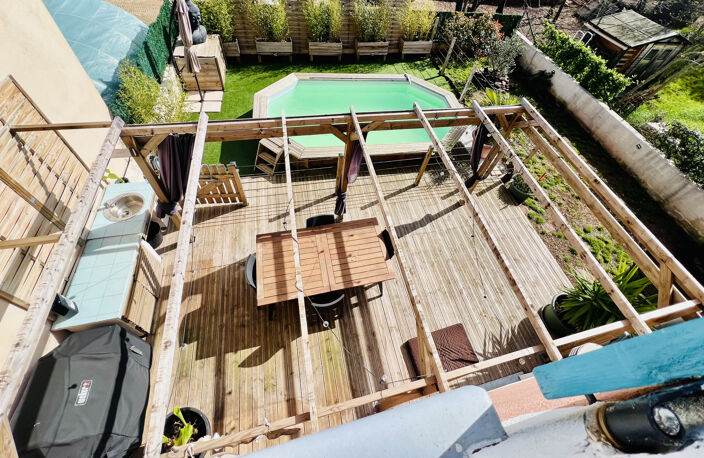 Vente villa T4 de 90m2 avec piscine sur un terrain de 206m2 — photo 3