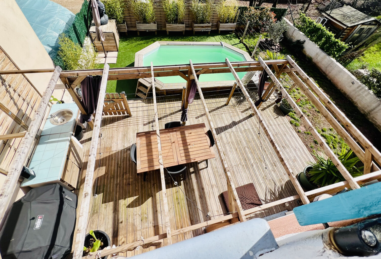 Vente villa T4 de 90m2 avec piscine sur un terrain de 206m2 — photo 1