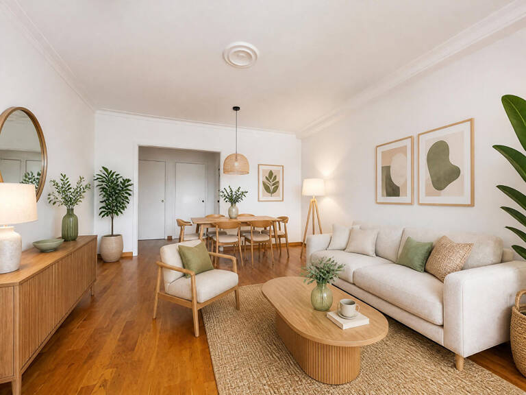 T4 TRAVERSANT DE 91 M² AVEC TERRASSE ET VUE SUR LE GOLF - AJACCIO - LORETTO — photo 1
