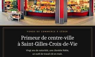 Commerce  60 m² à vendre à Saint-Gilles-Croix-de-Vie (85800)