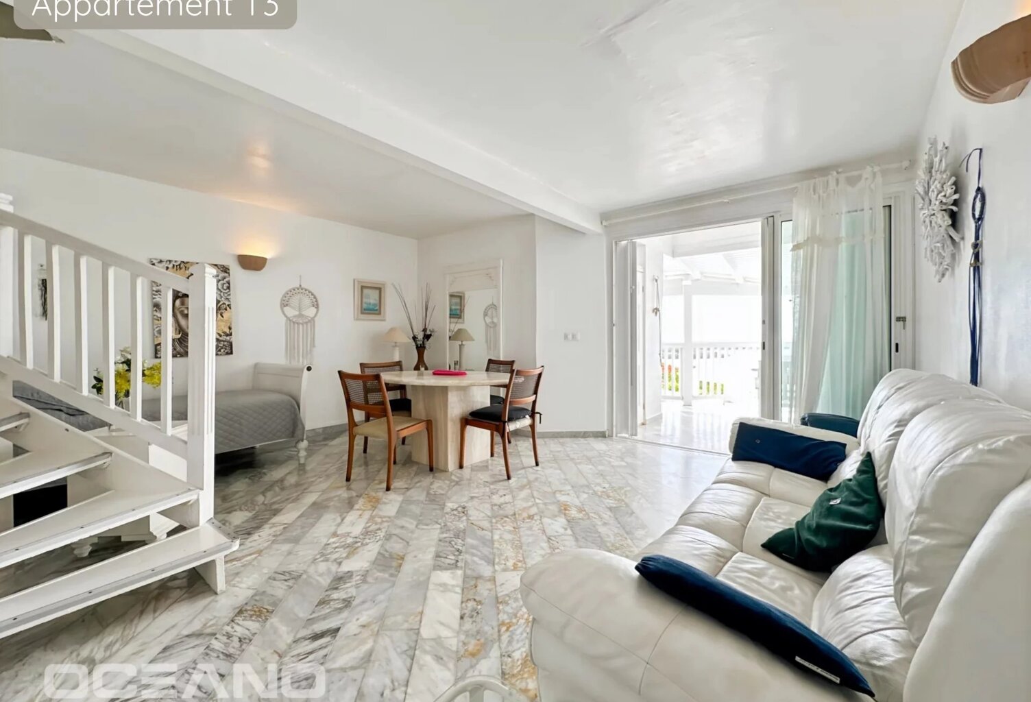 Ensemble de 4 appartements – un T3, deux T2 et un studio – Résidence IDOLEM, charme et potentiel. — photo 1