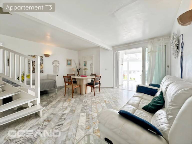 Ensemble de 4 appartements – un T3, deux T2 et un studio – Résidence IDOLEM, charme et potentiel. — photo 1
