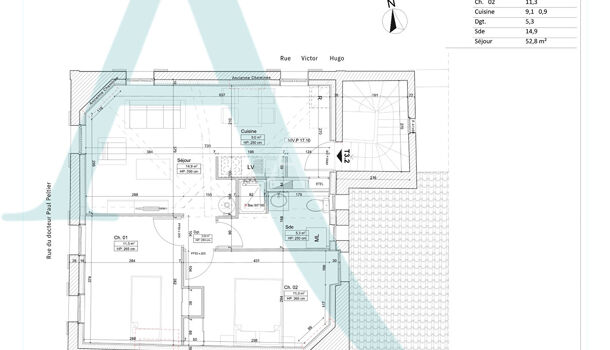Appartement 3 pièces  à vendre Rochefort 17300