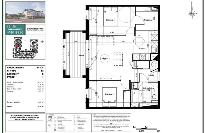 Vente Appartement 3 pièces — photo 2