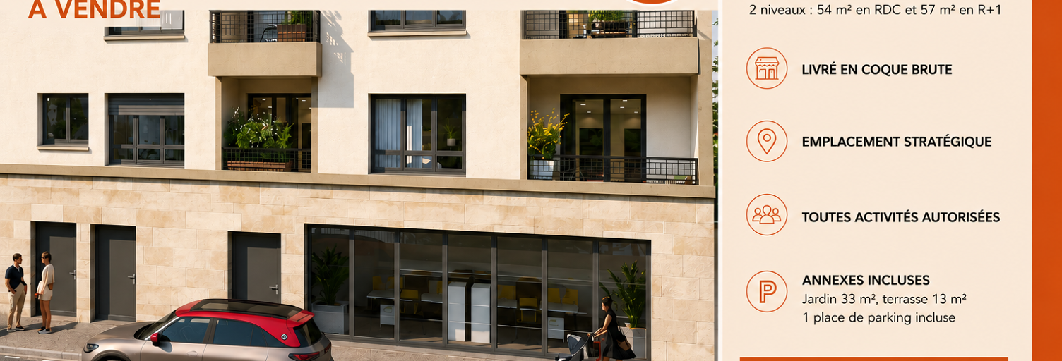 Commerce 2 Pièces 111 m² à vendre à Cesson (77240)