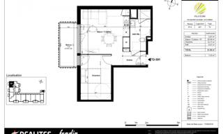 Appartement 2 Pièces 41 m² à louer à Lormont (33310)